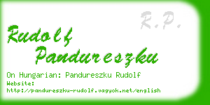 rudolf pandureszku business card